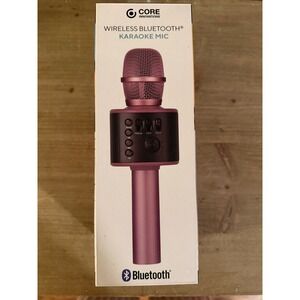 CORE Innovations Wireless Bluetooth Karaoke‎ Microphone Rose Gold Duet Mode